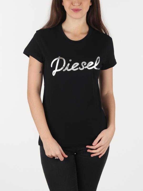 Tričko Diesel T-Sully-Foil Maglietta Černá