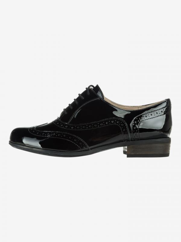 Hamble Oak Polobotky Clarks Černá