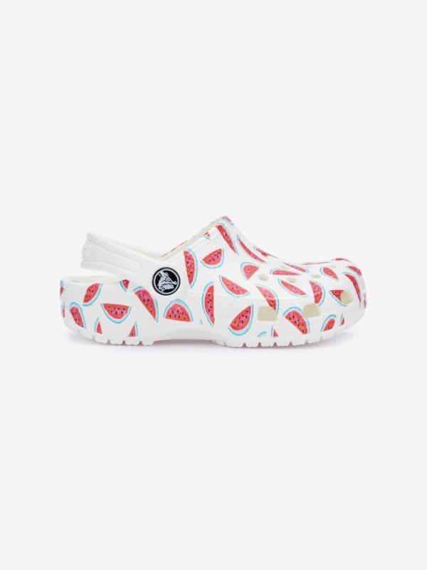 Classic Seasonal Graphic Clog Crocs dětské Crocs Bílá
