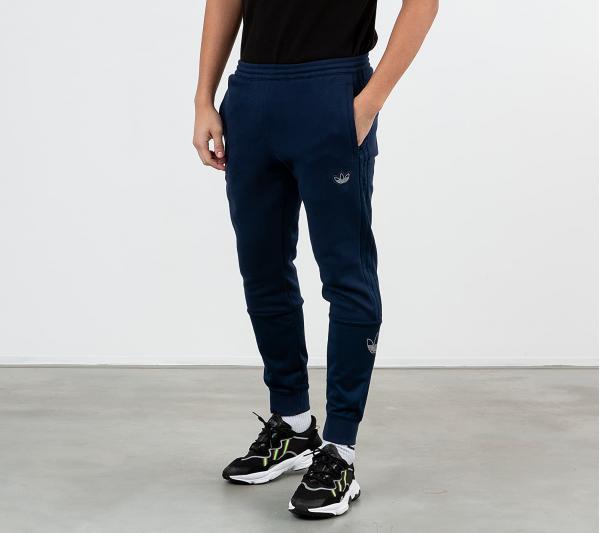 adidas Outline French Terry Silver Foil Sweatpants Night Indigo