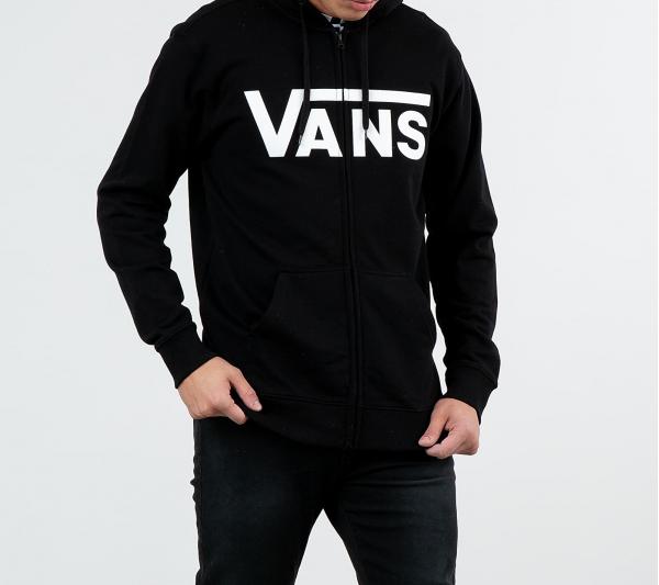 Vans Classic Zip Sweatshirt Black/ White