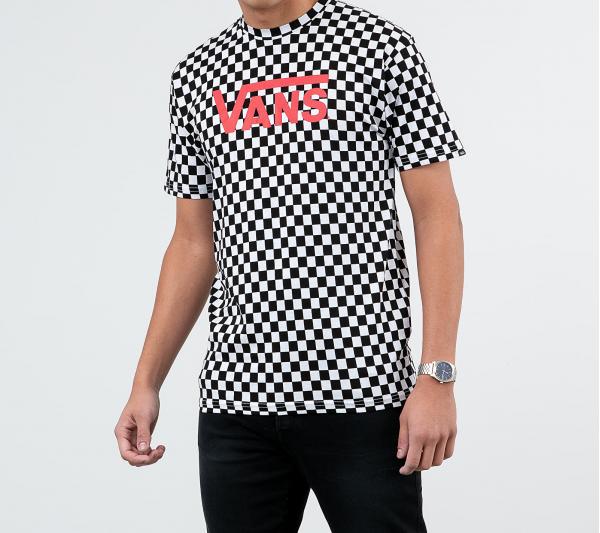 Vans Classic Tee Black White Checkerboard