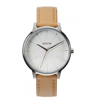Hodinky Nixon Kensington Leather natural silver