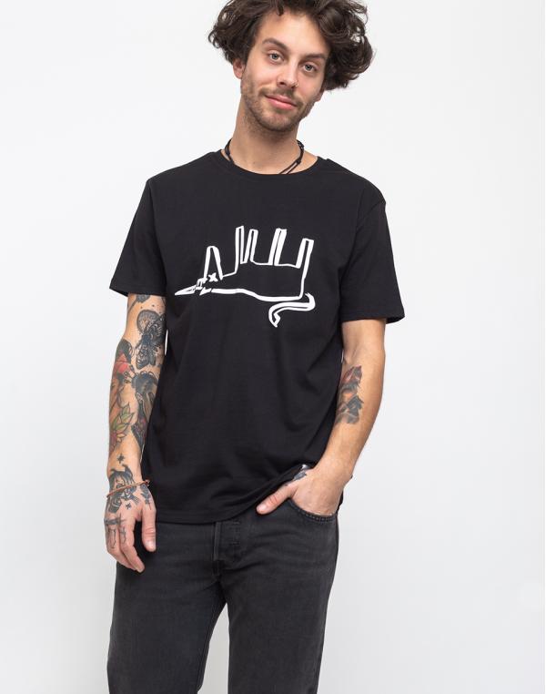 Unicorn Attacks The Dead One Tee Black XL