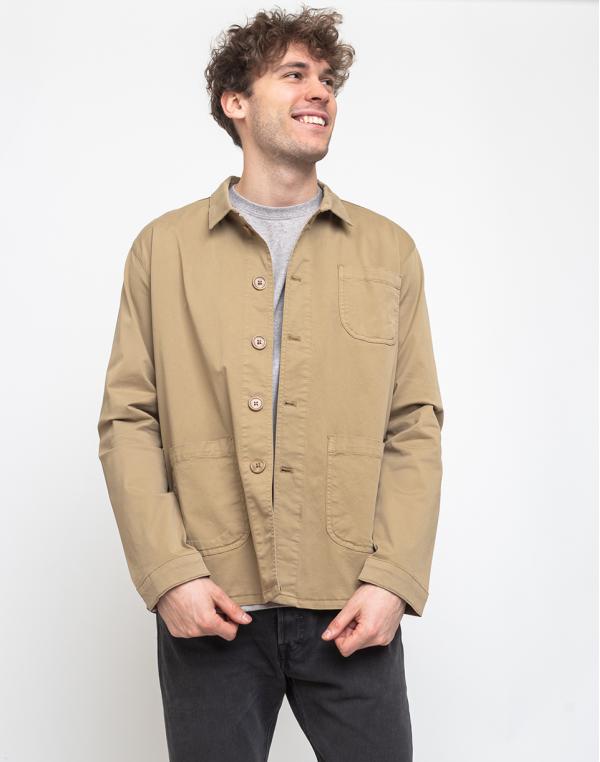By Garment Makers The Organic Workwear Jacket Khaki L