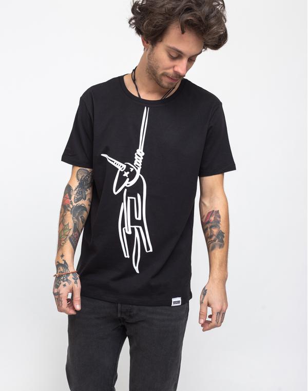 Unicorn Attacks The Suicidal One Tee Black L