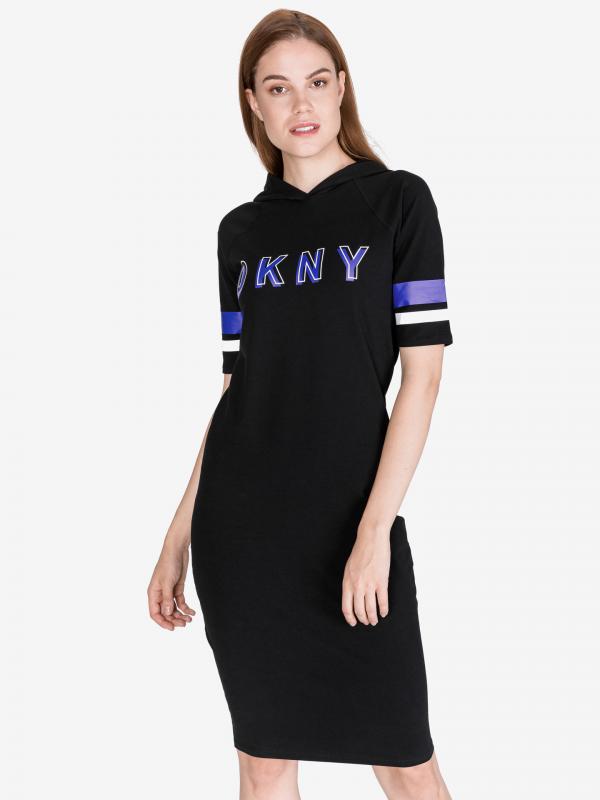 Šaty DKNY Černá