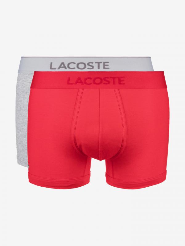 Boxerky 2 ks Lacoste Šedá