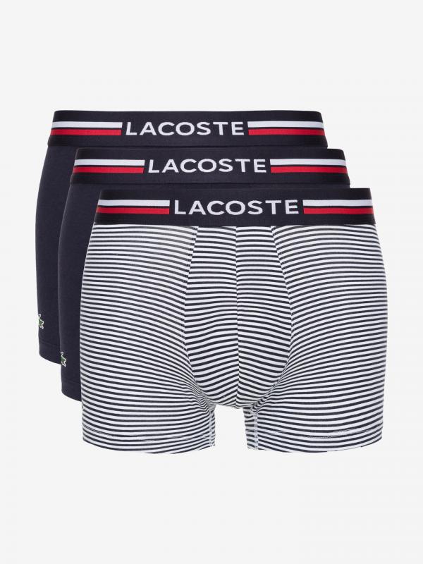 Boxerky 3 ks Lacoste Modrá