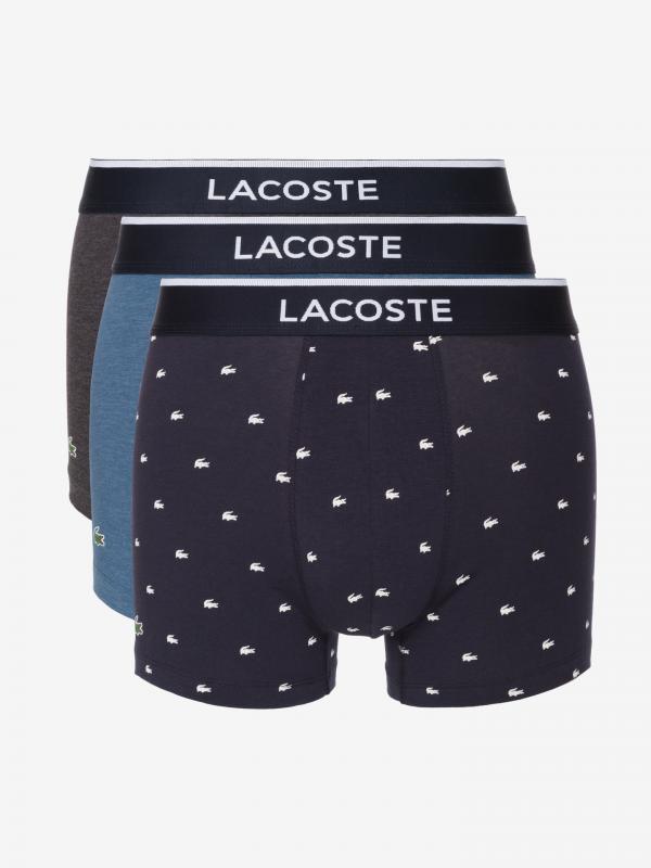 Boxerky 3 ks Lacoste Modrá