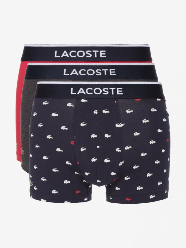 Boxerky 3 ks Lacoste Modrá