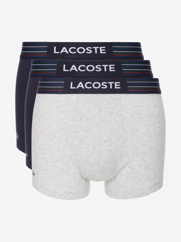 Boxerky 3 ks Lacoste Modrá