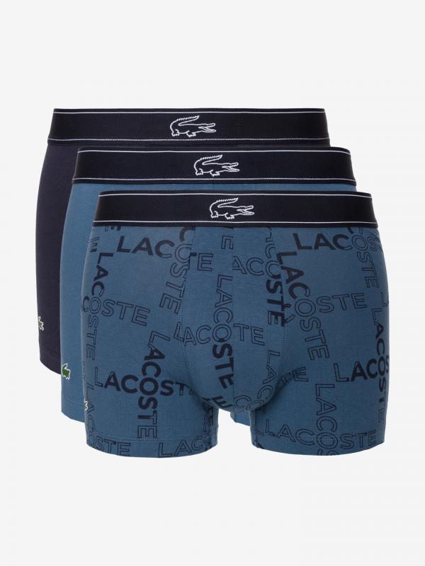 Boxerky 3 ks Lacoste Modrá