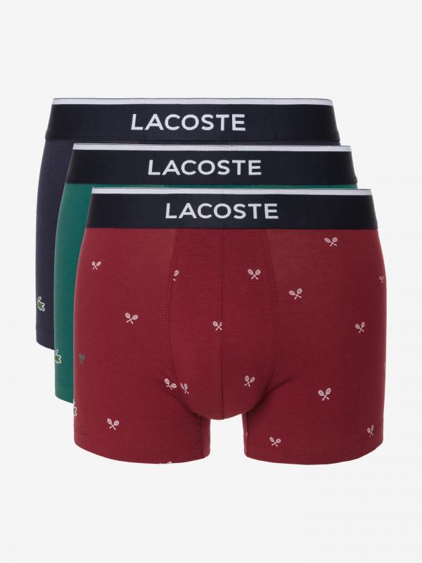 Boxerky 3 ks Lacoste Modrá