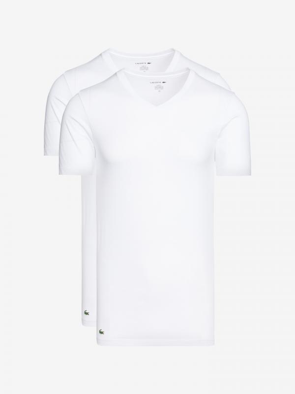 Spodní triko 3 ks Lacoste Bílá