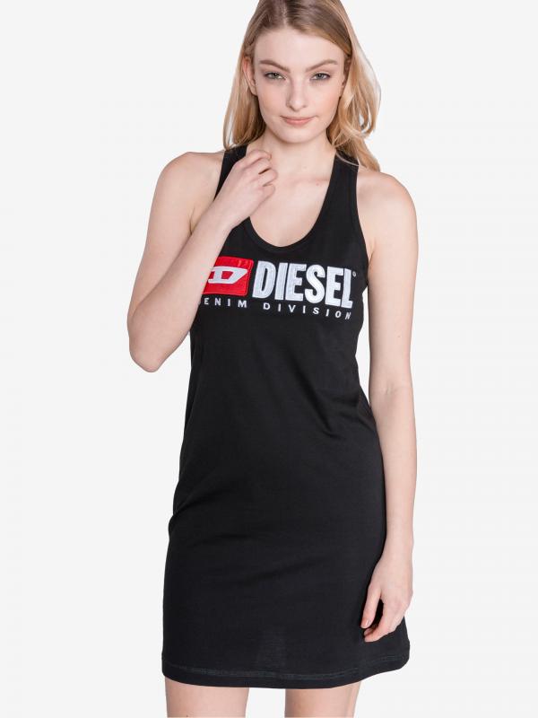 T-Silk Šaty Diesel Černá