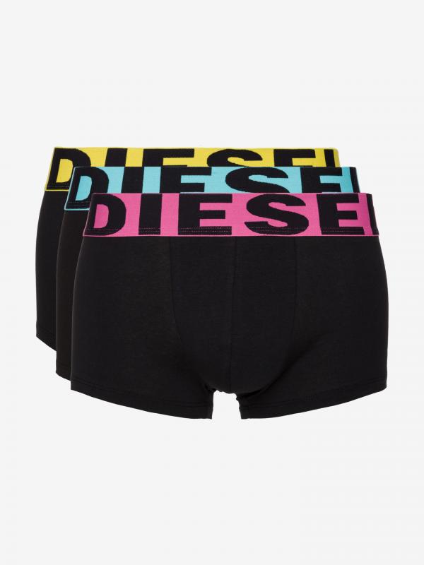 Boxerky 3 ks Diesel Černá