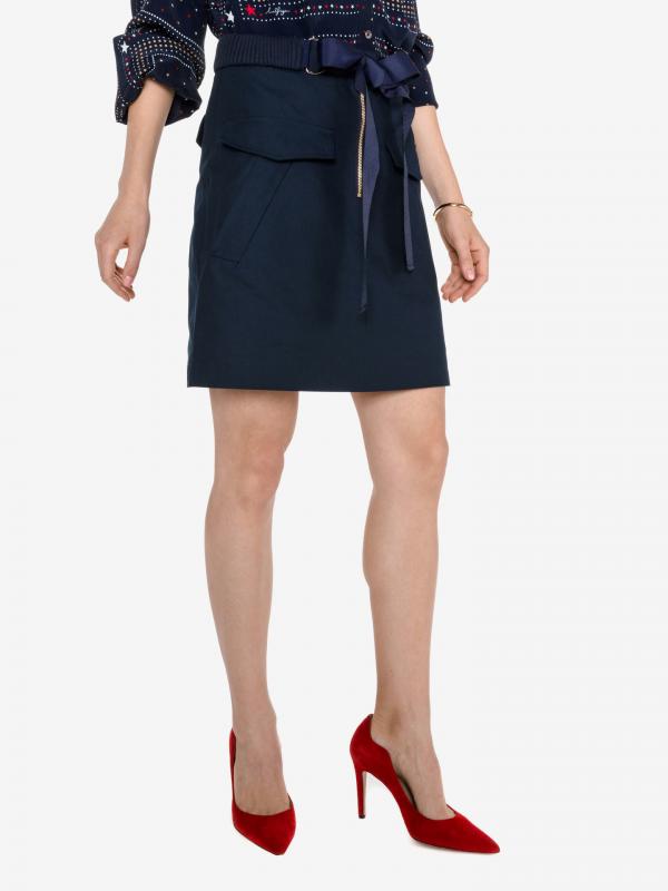 Mabry Sukně Tommy Hilfiger Modrá