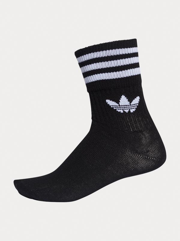 Ponožky adidas Originals Mid Cut Crw Sck Černá
