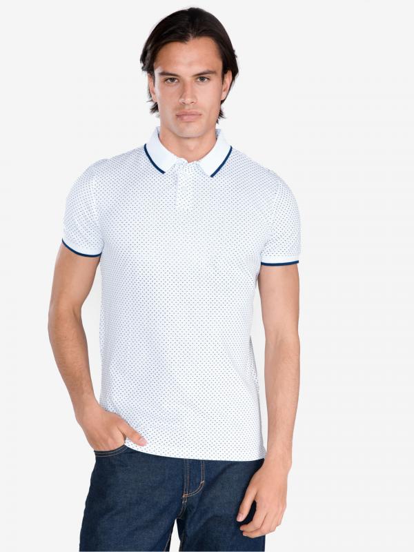 Polo triko Tom Tailor Denim Bílá