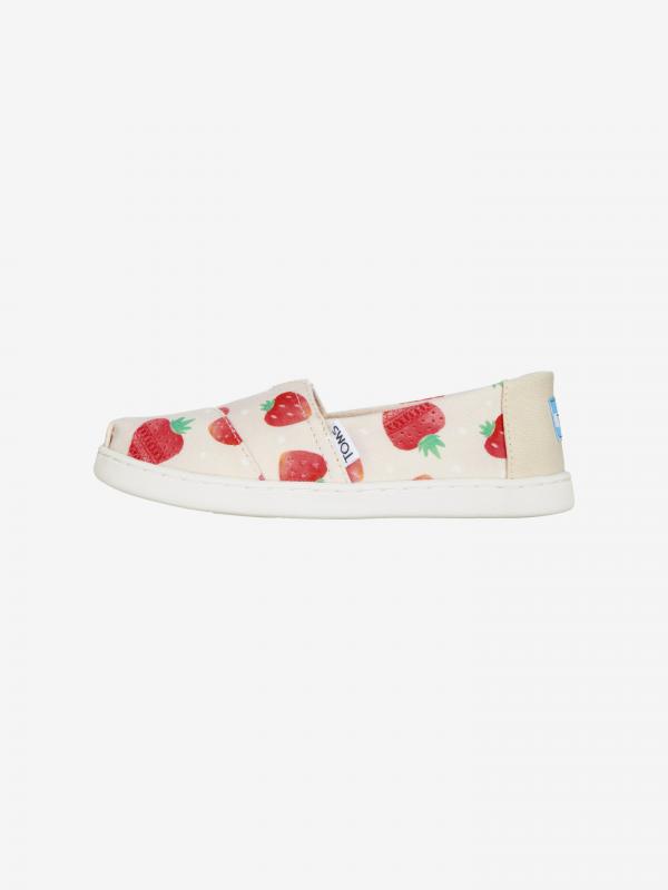 Slip On dětské TOMS Bílá