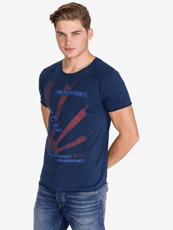 Triko Tom Tailor Denim Modrá