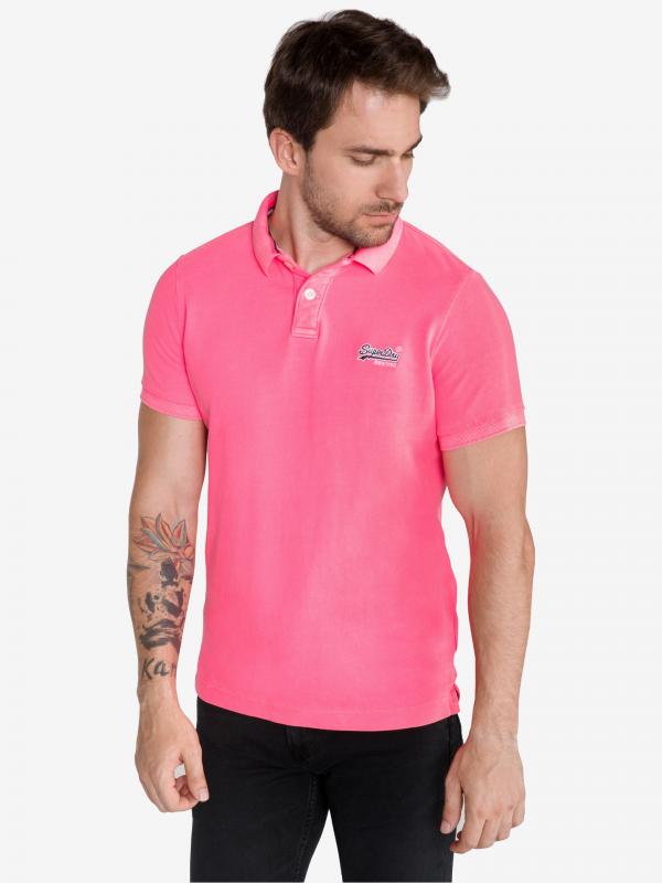 Polo triko SuperDry Růžová