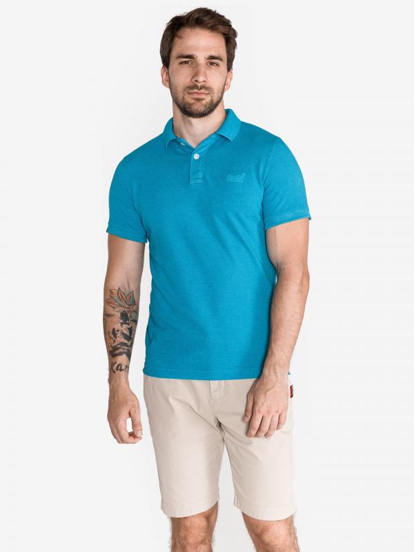 Polo triko SuperDry Modrá