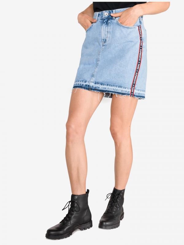 Sukně SuperDry Modrá