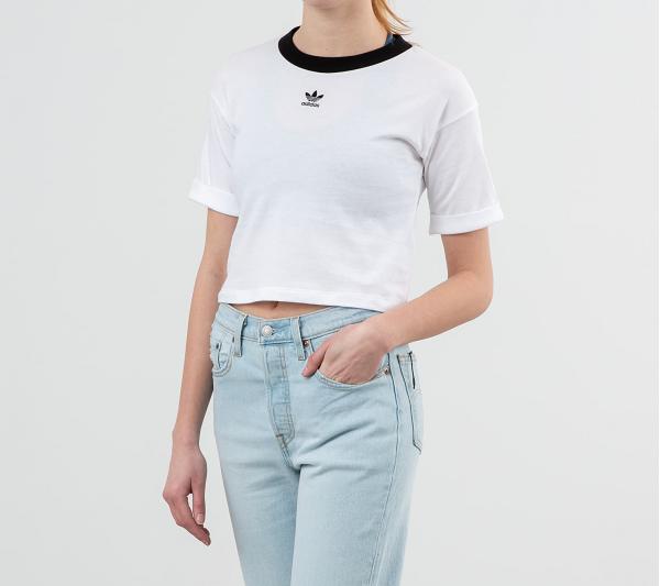 adidas Crop Top White/ Black