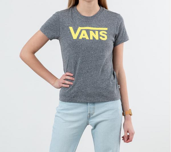 Vans Flying V Crew Tee Grey Heather/ Lemon Tonic