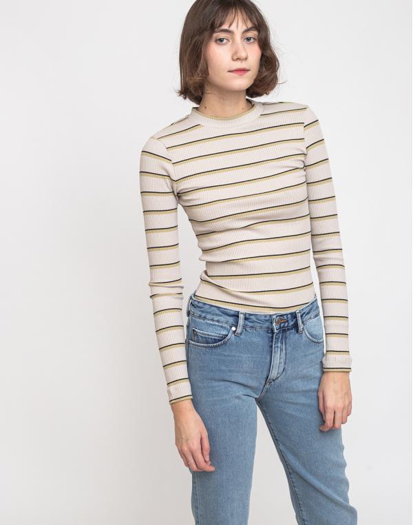 Armedangels Laanis Rib Stripe Kitt/Birch Leaf XS