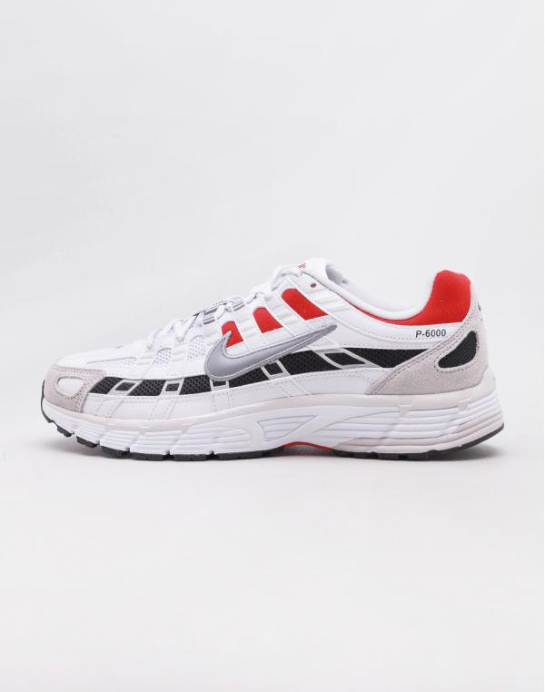 Nike P-6000 White/ Particle Grey - University Red 42