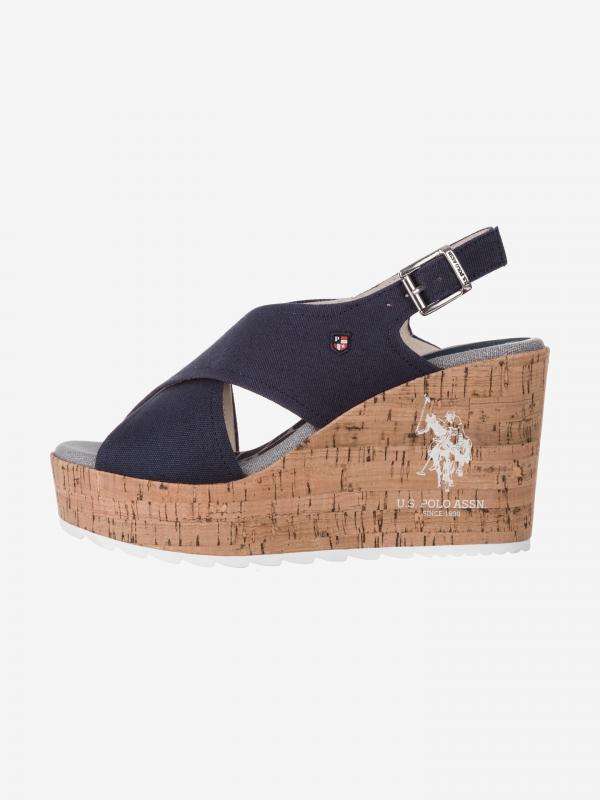 Theba Klínová obuv U.S. Polo Assn Modrá