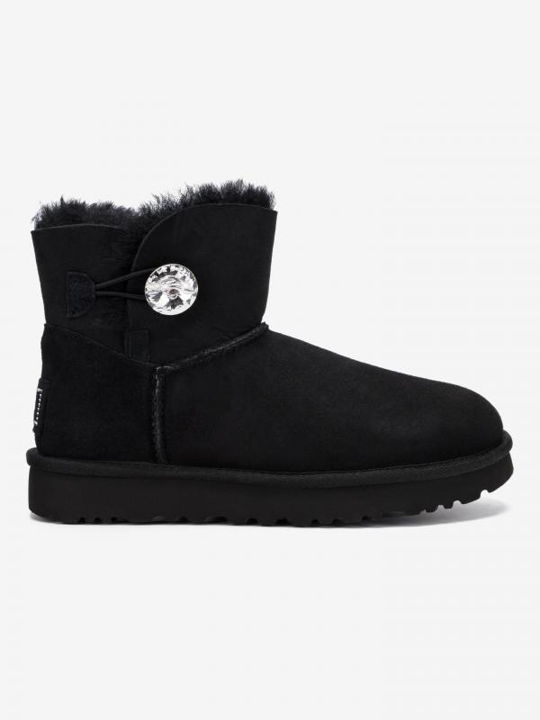 Mini Bailey Button Bling Sněhule UGG Černá