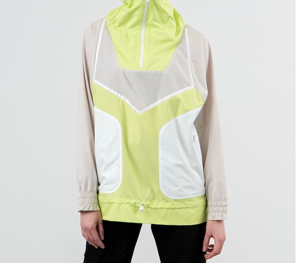 adidas x Stella McCartney Adizero Half Zip Jacket Clear Brown/ Semi Frozen Yellow/ White