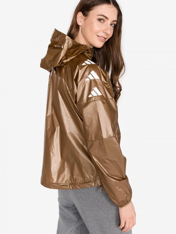 Bunda adidas Performance Hnědá