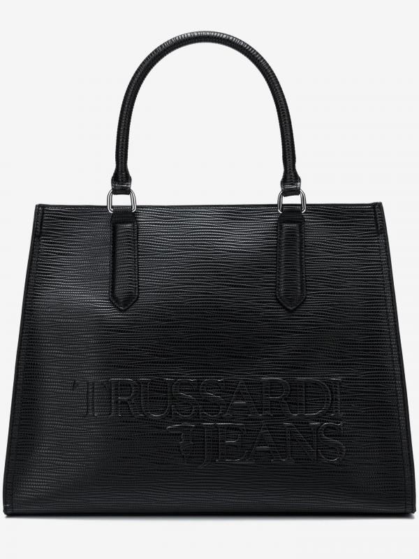 Kabelka Trussardi Jeans Černá