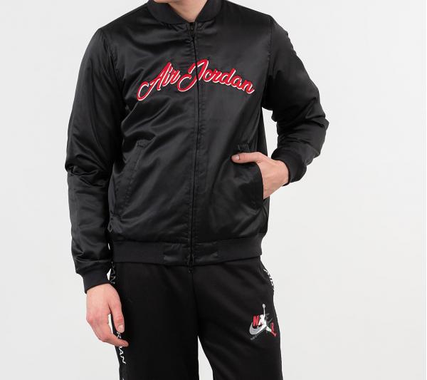 Jordan Remastered Hybrid Jacket Black/ Black/ Gym Red