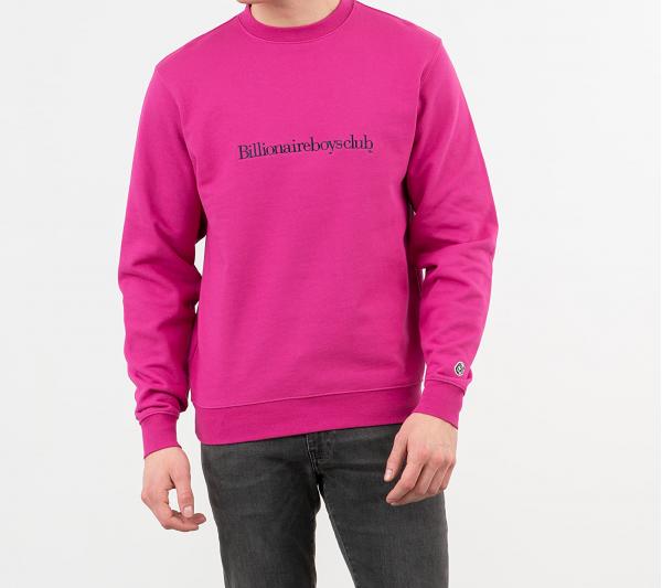 Billionaire Boys Club Embroidered Logo Crewneck Pink