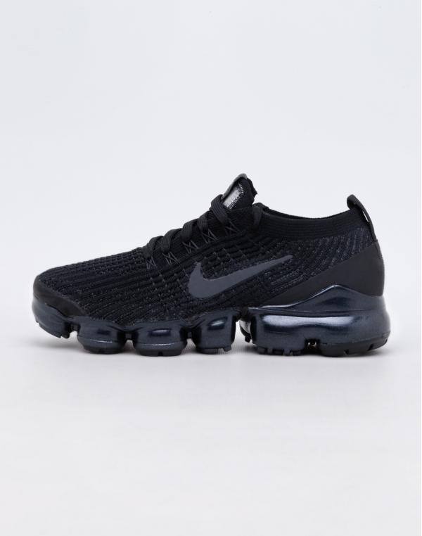 Nike Air VaporMax Flyknit 3 Black/ Anthracite - White - Metallic Silver 38