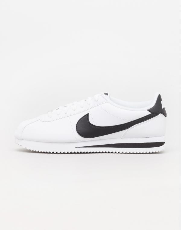 Nike Cortez Basic White/ Black - Metallic Silver 42