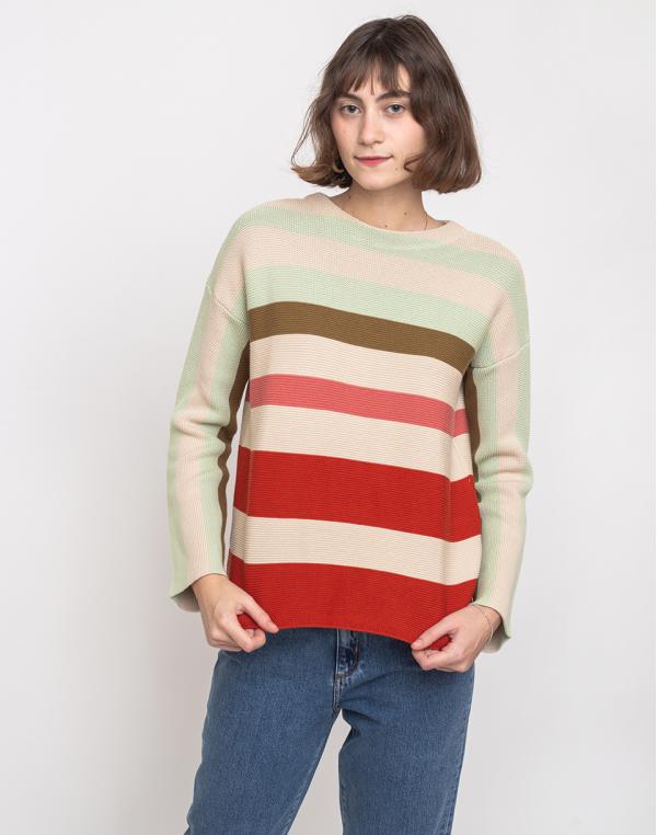 Armedangels Jaade Stripes Kitt/Pistachio XS