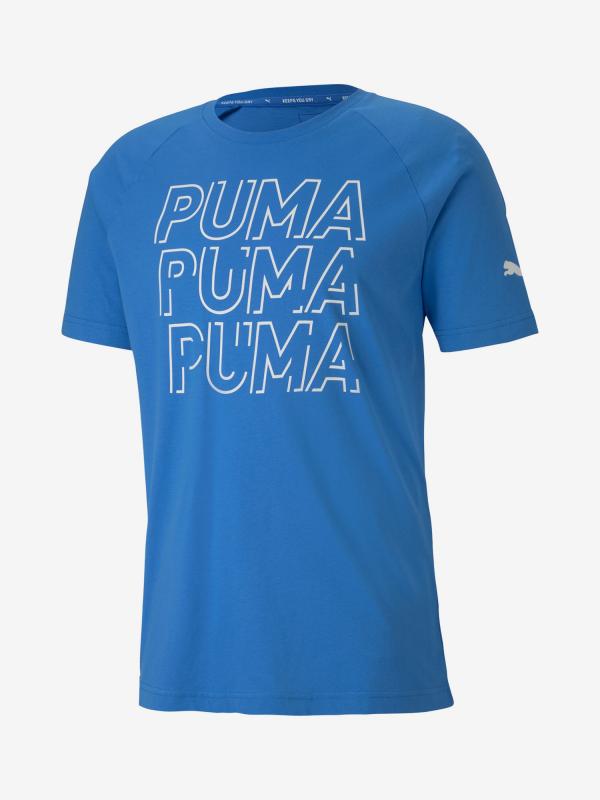 Tričko Puma Modern Sports Logo Tee Modrá
