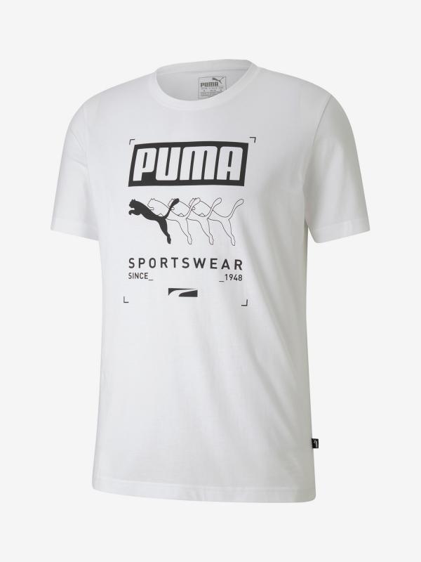 Tričko Puma Box Tee Bílá