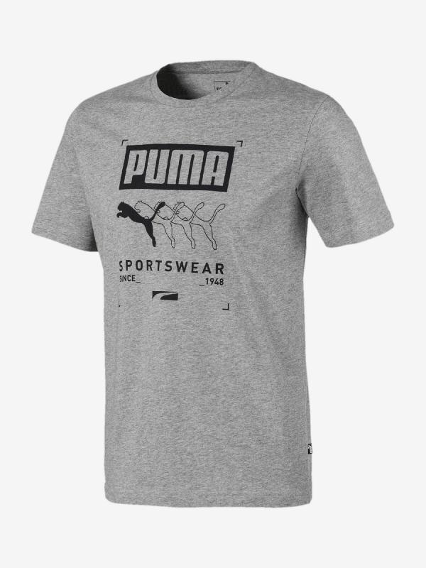 Tričko Puma Box Tee Šedá
