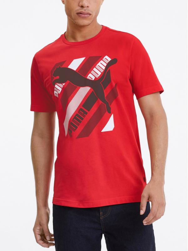 Tričko Puma Cat Brand Graphic Tee Červená