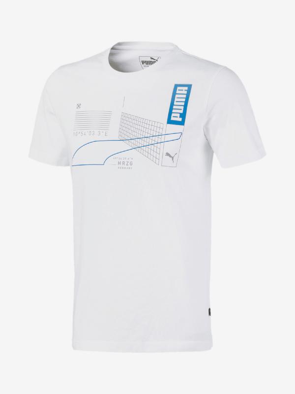 Tričko Puma Reflective Graphic Tee Bílá