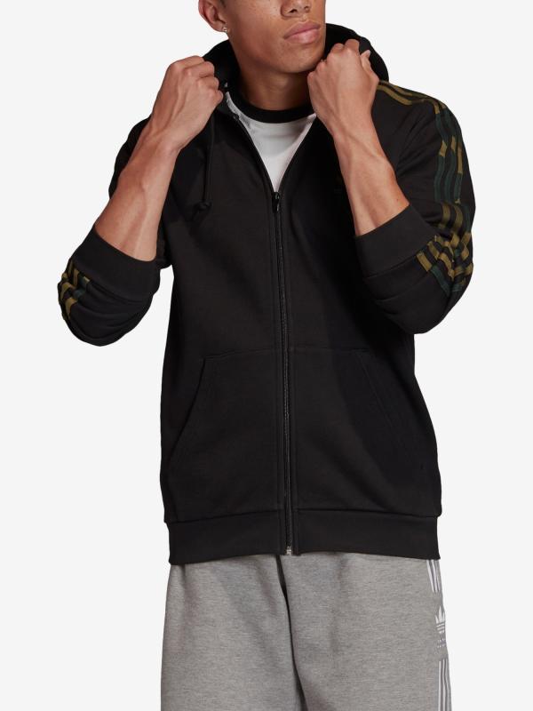 Mikina adidas Originals Camo Fz Černá