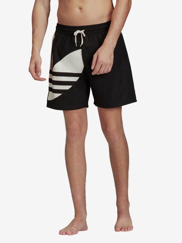 Boardshortky adidas Originals Big Trefoil Swm Černá